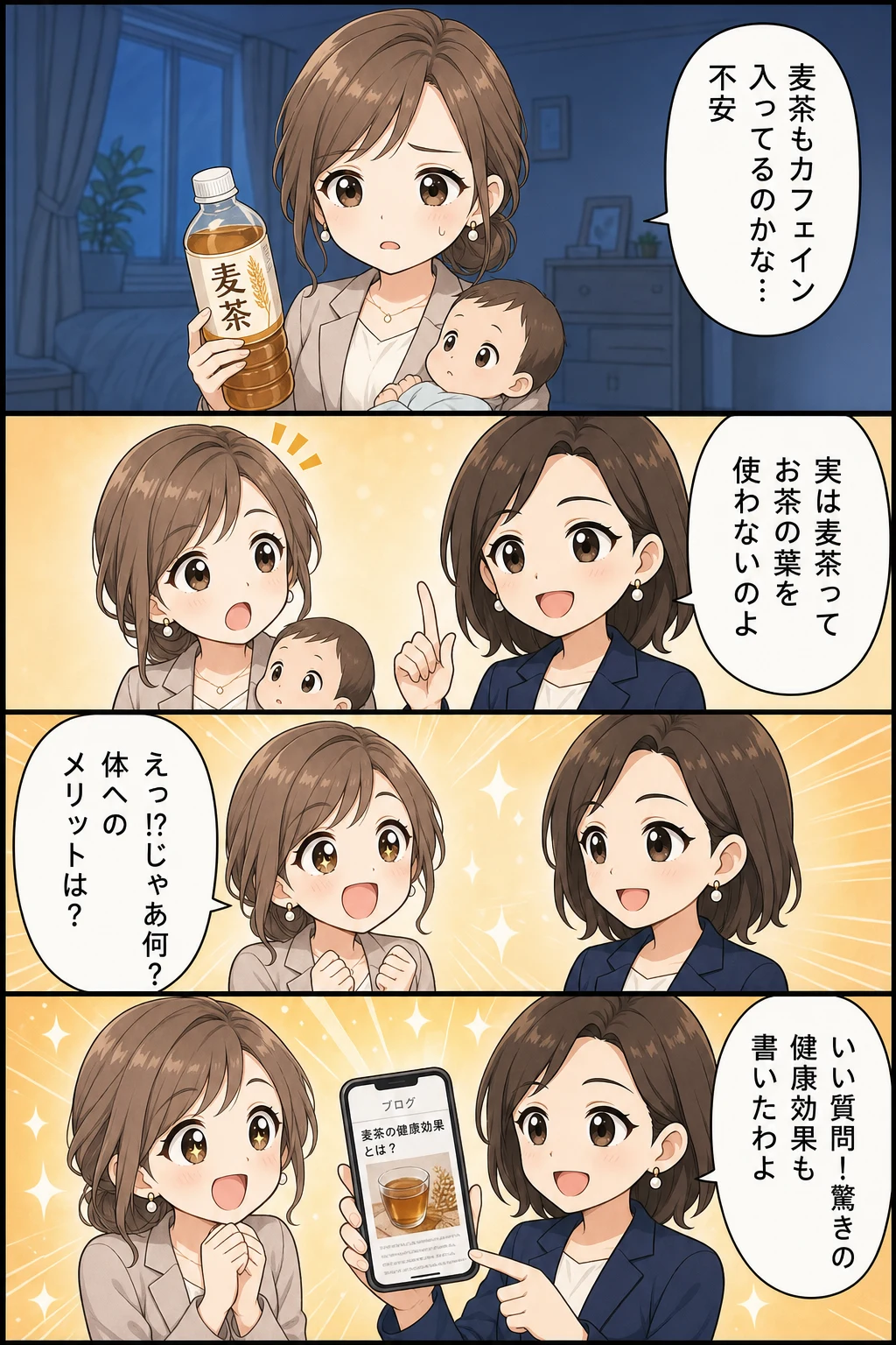 麦茶 カフェイン 入ってる?